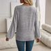 Women's Patchwork V Neck Knitted Pullover Sweater European American Style Autumn New in Stock Regular Fit Tops for Women_ecoleips.com