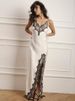 Blifanbo Lace Spaghetti Strap Irregular Sexy Maxi Dress Women Split High Waist Patchwork Sleeveless Backless Club Party Dress_ecoleips.com