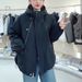 girl 2025 Korean Style Hooded Fleece Parka Women, Loose Fit, Versatile, Thickened, Warm, Short Jacket For Autumn And Winter_ecoleips.com