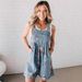 Women's Clothing Retro Floral Print Jumpsuit Women's Fashion Personalized Denim Shorts For Formal & Casual For Women_ecoleips.com