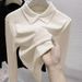Black, Slimming-Decorative Derong Long-Sleeved Base Shirt Perfect For Autumn/Winter Wear As An Inner Layer With A Fitt_ecoleips.com