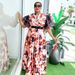 Plus Size Floral Print Maxi Dress With Puff Sleeves – Stylish & Comfortable Women’s Summer Dress_ecoleips.com