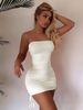 European And American Style Cross-Border Women's Tight-Fitting Solid Color Bodycon Strap Dress Summer Trendy Hot_ecoleips.com