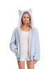 Style Mountain Carving Furry Fur Collar Cotton Jacket Fleece Thickened Jacket_ecoleips.com