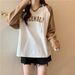 American-style Cotton Color-blocked Raglan Long-sleeve T-shirt For Women, Autumn Versatile Thin Loose_ecoleips.com