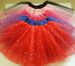 Adult Tutu Star Sequins Mesh Puff Midi Skirt Pleated_ecoleips.com