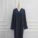 Voya Classic Nautical Striped Maxi Dress – Timeless V-Neck French Riviera Gown For Summer Vacation & Daily Wear (Plus Size)_ecoleips.com