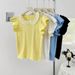 Women's Clothing Lace Trimmed Round Neck Flying Sleeve Sweater For Summer, New Style, Sweet And Youthful Temperament, Versatile Short Sleeved Top_ecoleips.com