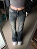 American Retro Women's Jeans Spring Autumn Spicy Girl High Street High Waist Slim Wide Leg Floor Length Horseshoe Pants_ecoleips.com