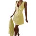 Women's Deep V Neck Single-Breasted Vest And Pleated Mini Skirt Set Casual Elegant Two-Piece Outfit_ecoleips.com