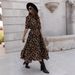 Women's Clothing Long Sleeved Leopard Print Dress Autumn Winter Popular Clothing Effortless Summer Elegance_ecoleips.com