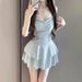 Backless One Piece Swimsuit Pure Sexy Style Covers Tummy Slimming Design With Outerwear For Women Perfect For Hot Spring Vacations_ecoleips.com