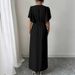 Aria Basics Aria Basics 2025 European And American Fashion Summer Elegant V-neck Long Evening Dress For Women_ecoleips.com