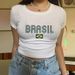 Qi Duo European And American Retro Crop Top Hot Girl Pure Desire Style Y2K Summer New Round Neck Fashion Printed T-Shirt_ecoleips.com