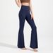 Women's Clothing Antibacterial Wide Leg Yoga Pants High Waist Hip Lifting Flared Pants Nude Running Loose Flared Pants_ecoleips.com