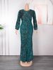 Women's Clothing Plus Size Clothes Sequin Evening Gown For Women - Sparkling Rhinestone Party Dress For Christmas & Special Occasions"_ecoleips.com
