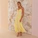 Women’s Clothing Women's New Sleeveless Splicing Suspenders Long Backless Lace Up Big Swing Dress_ecoleips.com