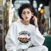 Women's Crew Neck Sweatshirt Fleece Lined Thickened Pure Cotton Loose Fit Stylish Top for Spring Autumn And Winter_ecoleips.com