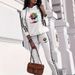 Women's European American Style Fashionable Colorful Rose Print Two Piece Set Comfortable Loose Elegant Spring Autumn Summer_ecoleips.com