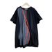 Women's Clothing Plus Size Women's Contrast Color Stitching Ribbon Round Neck Short Sleeve T Shirt MD2584_ecoleips.com