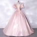 Romantic Pink Tutu Evening Gown – Satin Princess Ballgown For Vocal Performances, Hosting & Special Occasions_ecoleips.com