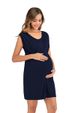European And American Vest Skirt Explosive Solid Color Maternity Clothing Cross-border Foreign Trade Knitted Round Neck Sleeveless Maternity Dress_ecoleips.com