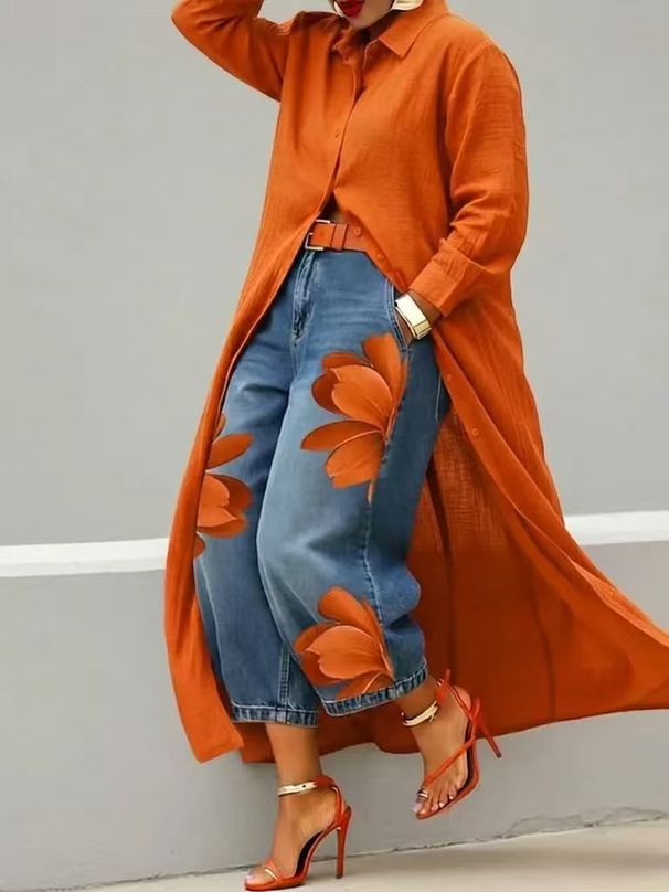 Elegant Casual Long Trench Coat Cardigan Women's Mid-Length Shirt Style Fashionable Outerwear_ecoleips.com