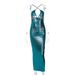Cross-Border Women's Fashion 2024 Winter New Sexy Hollow Out Backless Slim Fit Strapless Dress Wholesale_ecoleips.com