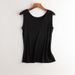 Women's Knitted Vest 2024 Summer Loose Round Neck Sleeveless Top Mulberry Silk Base Shirt T-Shirt For Women_ecoleips.com