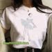 2023 Ballet Dancer Printed T Shirt Women T Shirt 90s Cartoon Graphic Tops Ladies T-shirt Casual Woman Shirt Clothes Fashion Tee_ecoleips.com
