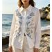 Women's Clothing Women's Style Long Sleeved Shirt Style Loose Collar Top With Stylish Design Heavy Duty Embellishments_ecoleips.com