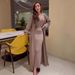 Women's Clothing Autumn New Fashion Solid Color Long Sweater Dress Elegant Suit Female_ecoleips.com