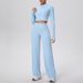 Women's High-Waisted Cloud-Touch Zip-Up Activewear Set – Quick-Dry Yoga & Running Outfit (S-XL, Slim Fit, 80% Nylon, 20% Spandex)_ecoleips.com
