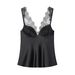 Aria Basics Aria Basics European And American Women's Clothing Cross-border Foreign Trade Sexy Lace Spliced Satin Camisole Lingerie-style Inner_ecoleips.com