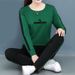 Plus-size Women's Sports Suit For Spring Autumn 2026, New Style Mom Outfit, Sweatshirt And Long Pants, Stylish Casual_ecoleips.com