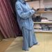 Women's Denim Shirt Dress With Collar – Oversized Casual Button Down Tunic For Fall – Elegant And Comfortable Stretch Polyester Blend_ecoleips.com