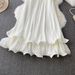 Women's Clothing Seaside Holiday Style Sexy Backless Halter Neck Suspender Dress Women's Summer Loose Slim Fluffy Cake Skirt_ecoleips.com