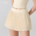 K High-waisted Quick-dry Yoga Skirt With Pleats For Fitness, Running, Badminton, Tennis, Outdoor Activities, And Anti-slip Prevention_ecoleips.com