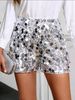 K Women's Shiny Pearl Shorts Banquet Skirt Pants Shiny Pearl Pants Women_ecoleips.com