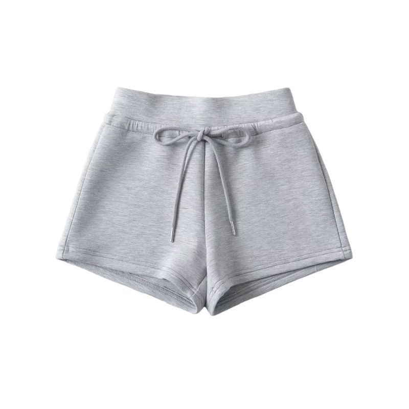 Women's Clothing Low Waist Sexy Air Layer Casual Shorts Women's Drawstring Loose Sports A Line Hot Pants_ecoleips.com