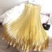 Satin Pleated Fishtail Skirt 1 Meter Long High Waisted Midi Style for Women Dancewear Large Swing Umbrella Shape Factory Direct Sale_ecoleips.com
