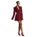 "Double-Breasted Blazer For Women – Deep V-Neck Elegant Suit Jacket In Classic Colors"_ecoleips.com