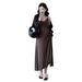 Autumn New Korean Fashion Striped Strap 2-Piece Maternity Dress_ecoleips.com