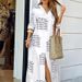 Women's Autumn Fashion Long Sleeved Shirt Dress Regular Thickened Polyester Sizes S To 5XL For Spring/Autumn_ecoleips.com