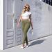 Women's Clothing New High Waist Washed Slim Fit Slimming All Match Tight Hip Trousers Skinny Pants_ecoleips.com
