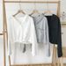 Women's New European American Style Sweatshirt For Spring And Autumn, Loose-fitting, Korean-style, Thin, Hooded, Short_ecoleips.com