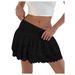 2026 European American French Style Lace Splicing Mini Skirt_ecoleips.com