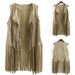 European And American Cross-border 2025 Autumn Fashion Thin Fringed Jacket , Slim-fit Sleeveless Cardigan Vest For_ecoleips.com