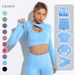 Women's Clothing Yoga Clothes Set Long Sleeve Tops Sports Tight Yoga Vest Trousers Quick Dry Fitness Clothes_ecoleips.com