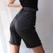Women's Clothing Ripped Denim Shorts High Waist Black Loose Mid Length Pants Straight Five Point Pants_ecoleips.com